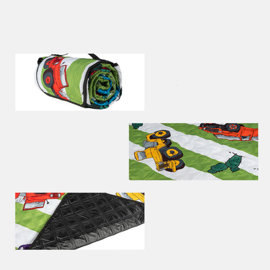 Car-printed children's picnic mat